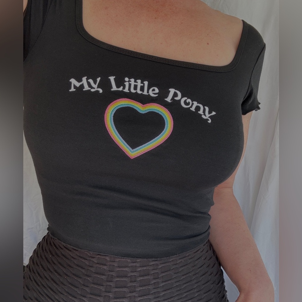 Dolls Kill Black My Little Pony Graphic Tank